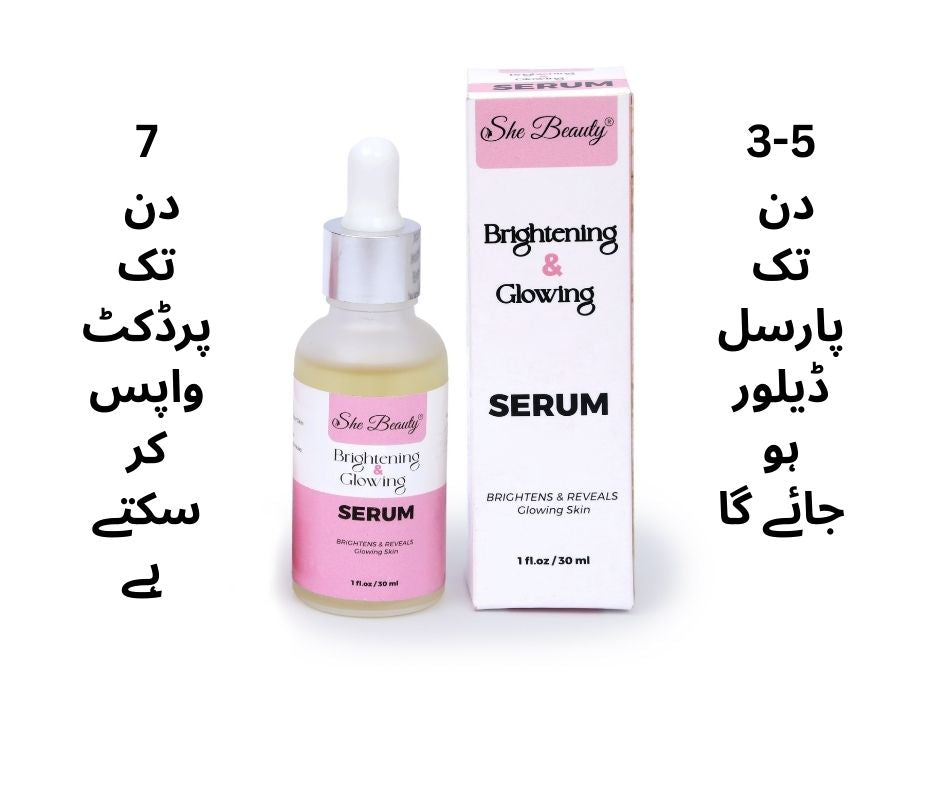 She Beauty 2in1 Brightening Glowing Serum & Night Cream